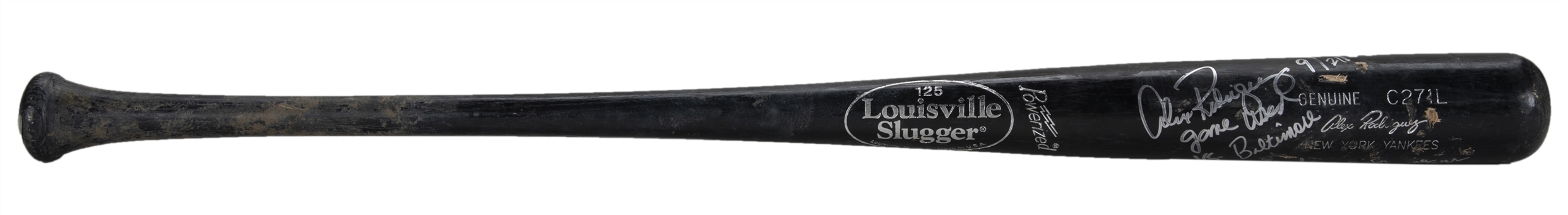2008 Alex Rodriguez Game Used & Signed Louisville Slugger C271L Model Bat Used For Final Game at Old Yankee Stadium (PSA/DNA GU 10 & JSA) 
